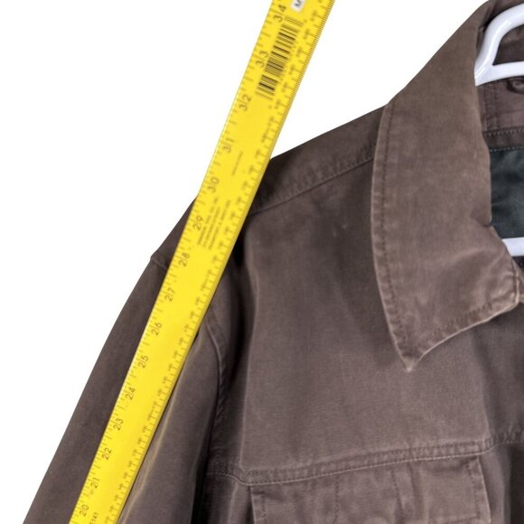 Aigle Brown XXL Duck Canvas Chore Jacket Barn Workwear Ranch Hiking Trekking - Picture 12 of 16